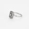 Bague 55 Bague en platine, or gris et diamants 58 Facettes EL004