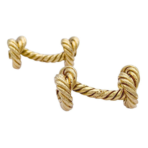 Boutons de manchette Boutons de manchette Hermès "Noeuds". 58 Facettes 32566