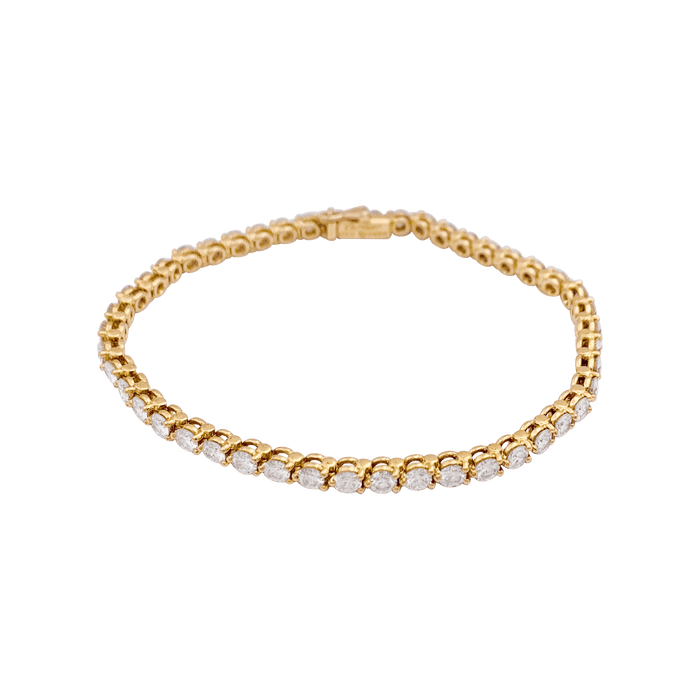 Bracelet Ligne tennis Cartier or jaune, diamants. 58 Facettes 34225