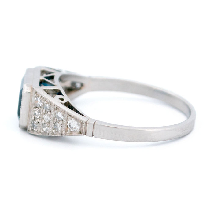 Bague 56.5 Bague Est-Ouest Diamant Saphir Platine 58 Facettes DC980BDCB92743358BD35D7D4B8836CD