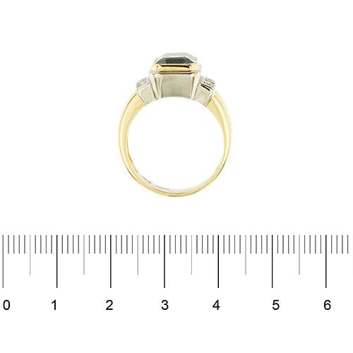 Bague 55 Bague avec aigue-marine et diamants 58 Facettes 37500