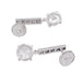 Boucles d'oreilles Boucles d'oreilles or blanc, diamants. 58 Facettes 33788