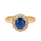 Bague 51 Bague Marguerite Or rose Saphir, Diamant 58 Facettes 3463704CN