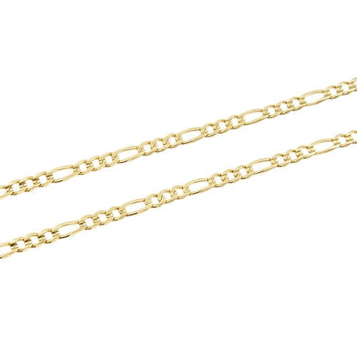 Collier à maillons figaro en or jaune Chini