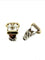 Boucles d'oreilles HERMES. Collection "Boucle sellier", boucle d'oreille argent et or 18K 58 Facettes