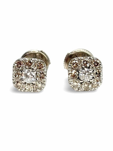 Boucles d'oreilles or blanc et diamants 0,68 ct 58 Facettes 1191
