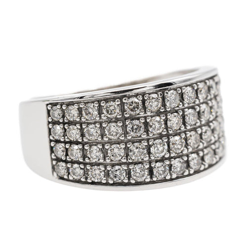 Bague 56 Bague Bague Or blanc Diamant 58 Facettes 2643296CN