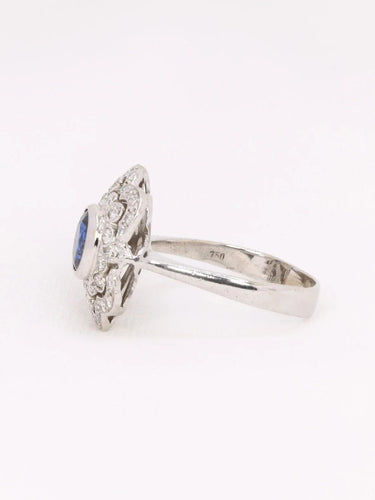 Bague 60 Bague Art Déco saphir diamants 58 Facettes J605
