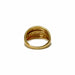 Ring 58 Ring in yellow gold and line of diamonds 58 Facettes REF24026-190