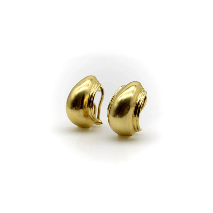 Boucles d'oreilles Vintage Tiffany & Co 18K Gold Vendome Half-Hoops par Paloma Picasso 58 Facettes