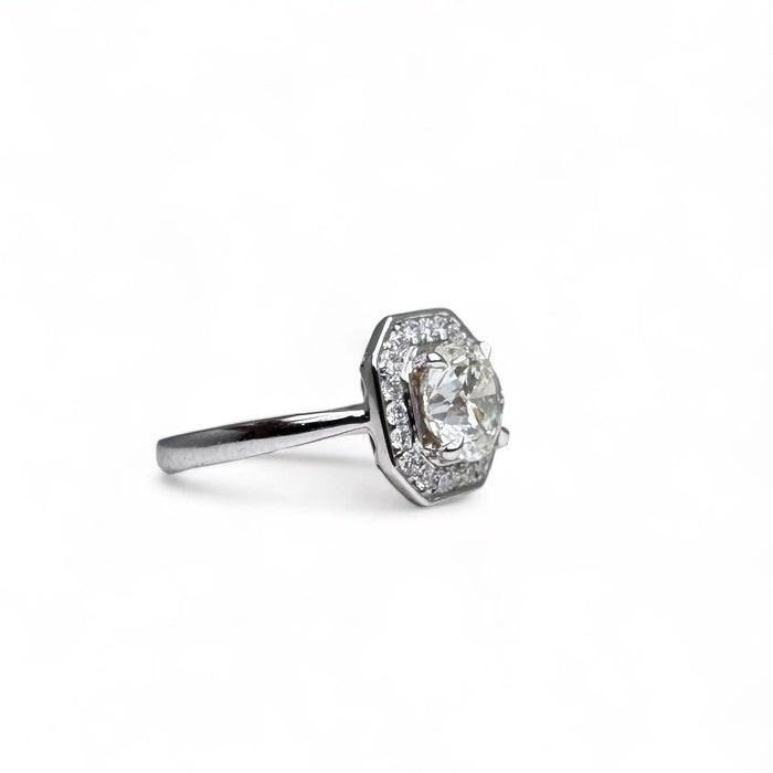 Bague 52 Bague Solitaire Diamant 1,71ct Or Blanc 58 Facettes