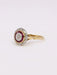 Bague 50 Bague Art Déco ronde or jaune diamants rubis 58 Facettes J389