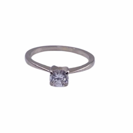 Ring 48 Solitaire White Gold 58 Facettes 20-GS33667