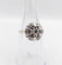 Bague 52.5 Bague fleur art deco or blanc 18k et 0,50 carats de diamants 58 Facettes A06179