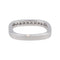 Bague 47 Bague Demi alliance Or blanc Diamant 58 Facettes 4608578CN