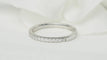 Bague 50 Demi alliance en or blanc et diamants 0.25ct 58 Facettes 32245