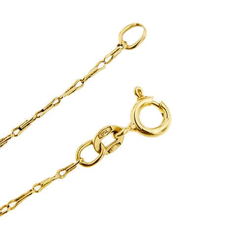 Collier Collier en or jaune avec pendentif rectangulaire et diamant 58 Facettes 38422