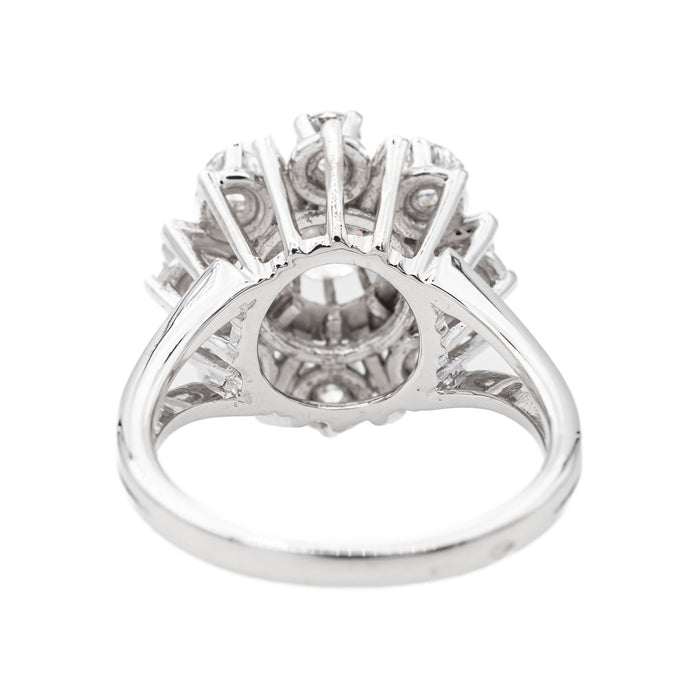 Bague Marguerite Or blanc Diamant