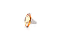 Bague 53 Bague platine, topaze 7,60cts, diamants 58 Facettes 25649A-26069