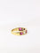 Bague 54 Bague jarretière vintage en or, diamants et rubis 58 Facettes J43