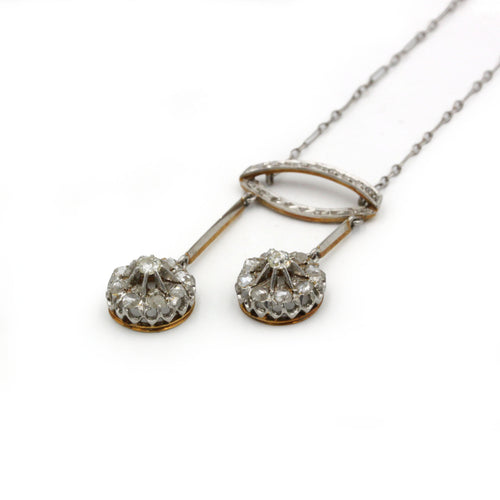 Collier Négligé  - Or, Platine & Diamants