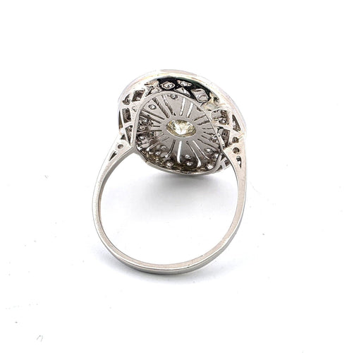 Bague 53 Bague en platine et diamant 58 Facettes