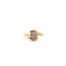 Ring 57 18k Yellow Gold & Diamond Ring 58 Facettes 39-GS34628-2