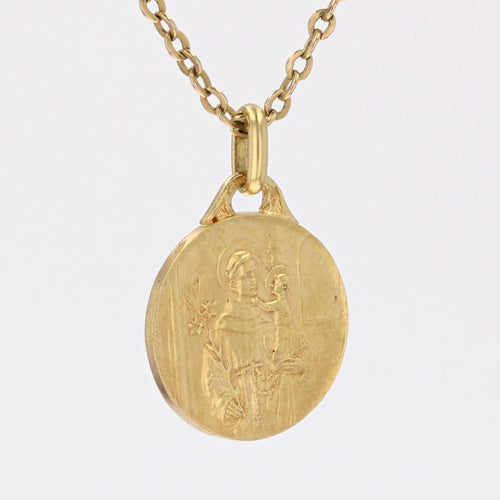 Pendentif Médaille Saint Joseph or jaune 58 Facettes CVP110