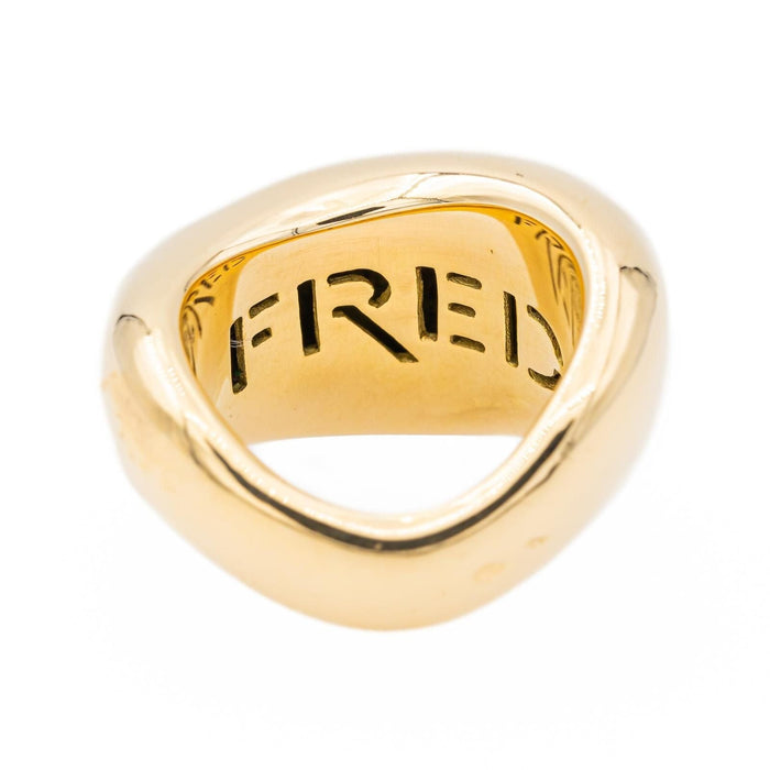 Bague 54 Fred Bague Jonc Mouvementée Or jaune 58 Facettes 3135881CN