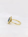 Bague Bague marguerite vintage or diamants saphir ovale 58 Facettes J164