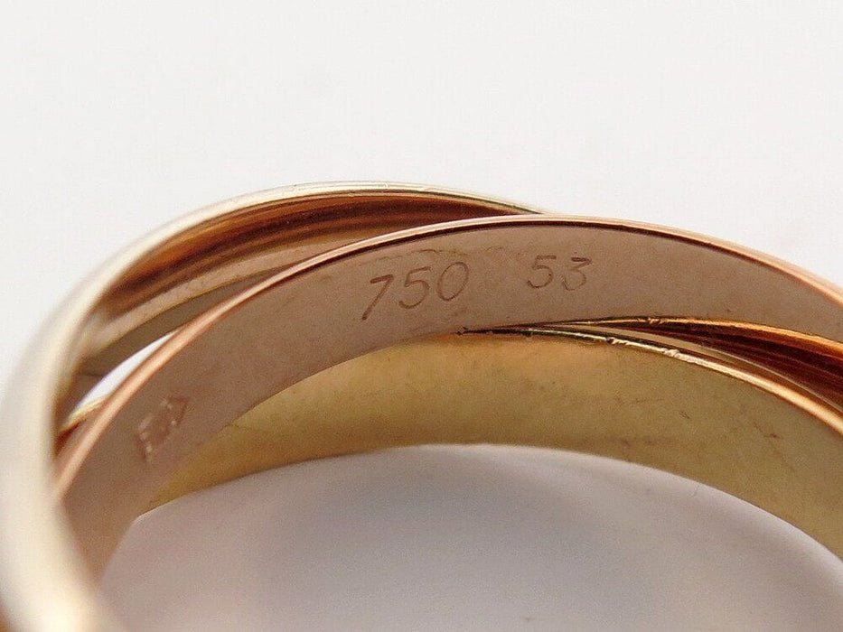 Bague 53 vintage bague CARTIER trinity classique 3 ors 58 Facettes 262648