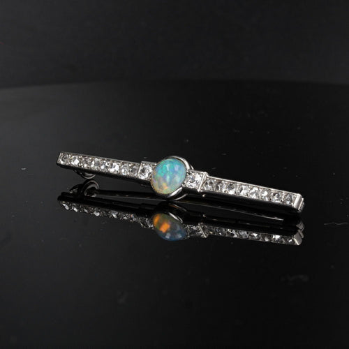 Broche Broche ancienne opale et diamants art déco 58 Facettes 20-568