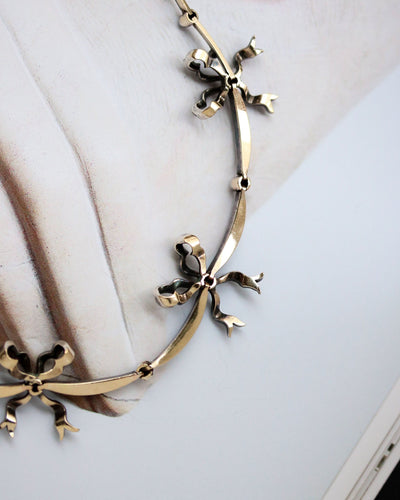 Collier Collier Draperie 1900 Or Argent et Diamants 58 Facettes A11579