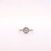Ring 53 Old Diamond Solitaire Ring in white gold 58 Facettes