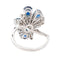 Bague 49 Bague Cocktail Or blanc Diamant, Saphir 58 Facettes 3263781CN