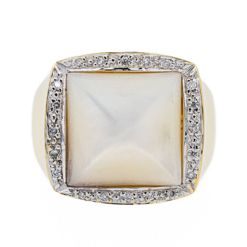 Bague 52 Bague Or jaune Nacre 58 Facettes 2905378CN