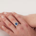 Ring 54 Sapphire and diamond pompadour ring 58 Facettes