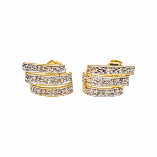 Boucles d'oreilles Boucles d'oreilles  Or jaune, Or blanc Diamant 58 Facettes 4830513CN