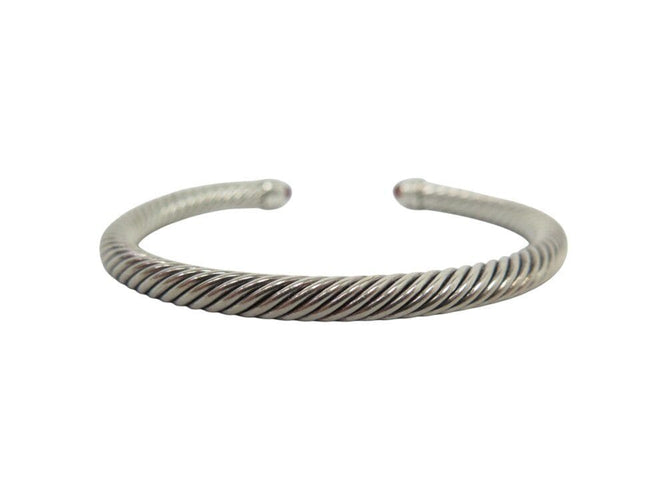 Bracelet bracelet DAVID YURMAN cable classique b04182 argent 925 5mm diamants grenat 58 Facettes 267208