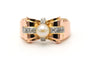 Bague 55 Bague Art Déco - Bague en or jaune 18 carats, perle et diamants 0,24 ct 58 Facettes 23300