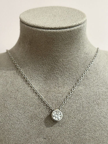 Collier Collier en or blanc 18K et diamant 58 Facettes