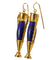 Boucles d'oreilles Boucles d'oreilles amphores antiques en or jaune et lapis-lazuli Castellani 58 Facettes 7684