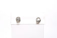 Boucles d'oreilles Boucles d'oreilles contemporaines or blanc, diamants 58 Facettes B459