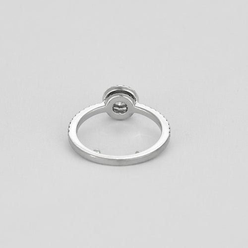 Bague 46,5 MESSIKA - JOY - Bague Solitaire en or blanc et diamants 58 Facettes CHOL1276