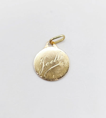 Pendentif Médaille religieuse vintage or jaune 58 Facettes A05841