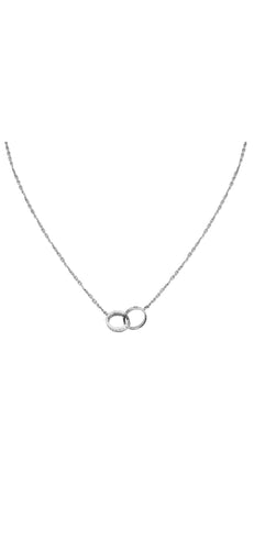 Collier Cartier Love or gris et diamants