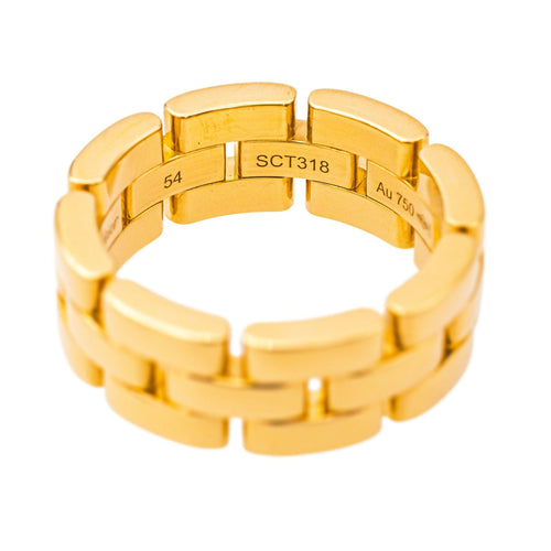 Bague 54 Cartier Bague Maillon Panthère Or jaune 58 Facettes 4342790RV
