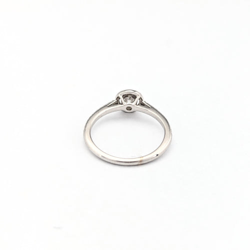 Bague 53 Bague or blanc et diamants 58 Facettes 31068