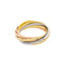 Bague 52 Bague Cartier, "Trinity 7 anneaux", trois ors. 58 Facettes 35273