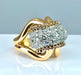 Bague Importante bague or jaune sertie de 33 diamants, vers 1960 58 Facettes AB391